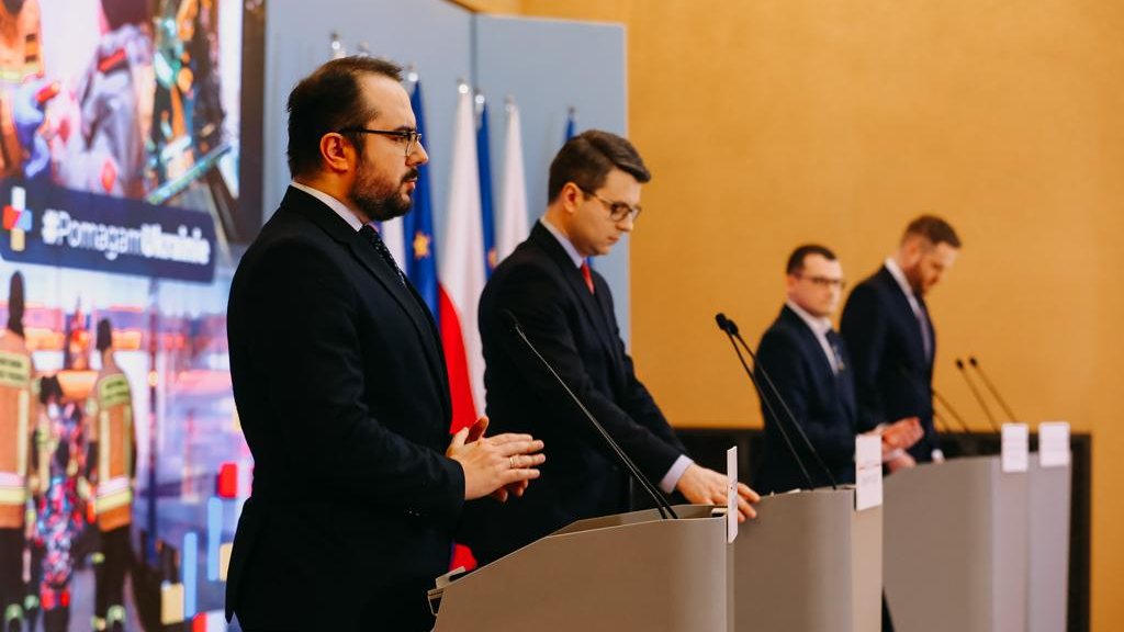 Konferencja prasowa w Kancelarii Prezesa Rady Ministrów