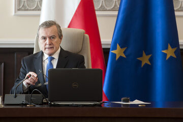 Prof. Piotr Gliński podczas posiedzenia rządu