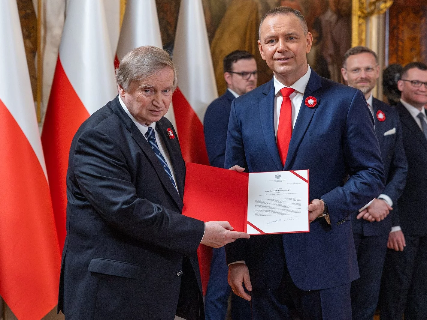 Prezydent Karol Nawrocki z prof. Ryszardem Piotrowskim