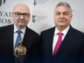 Prof. Ryszard Legutko i premier Węgier Viktor Orban