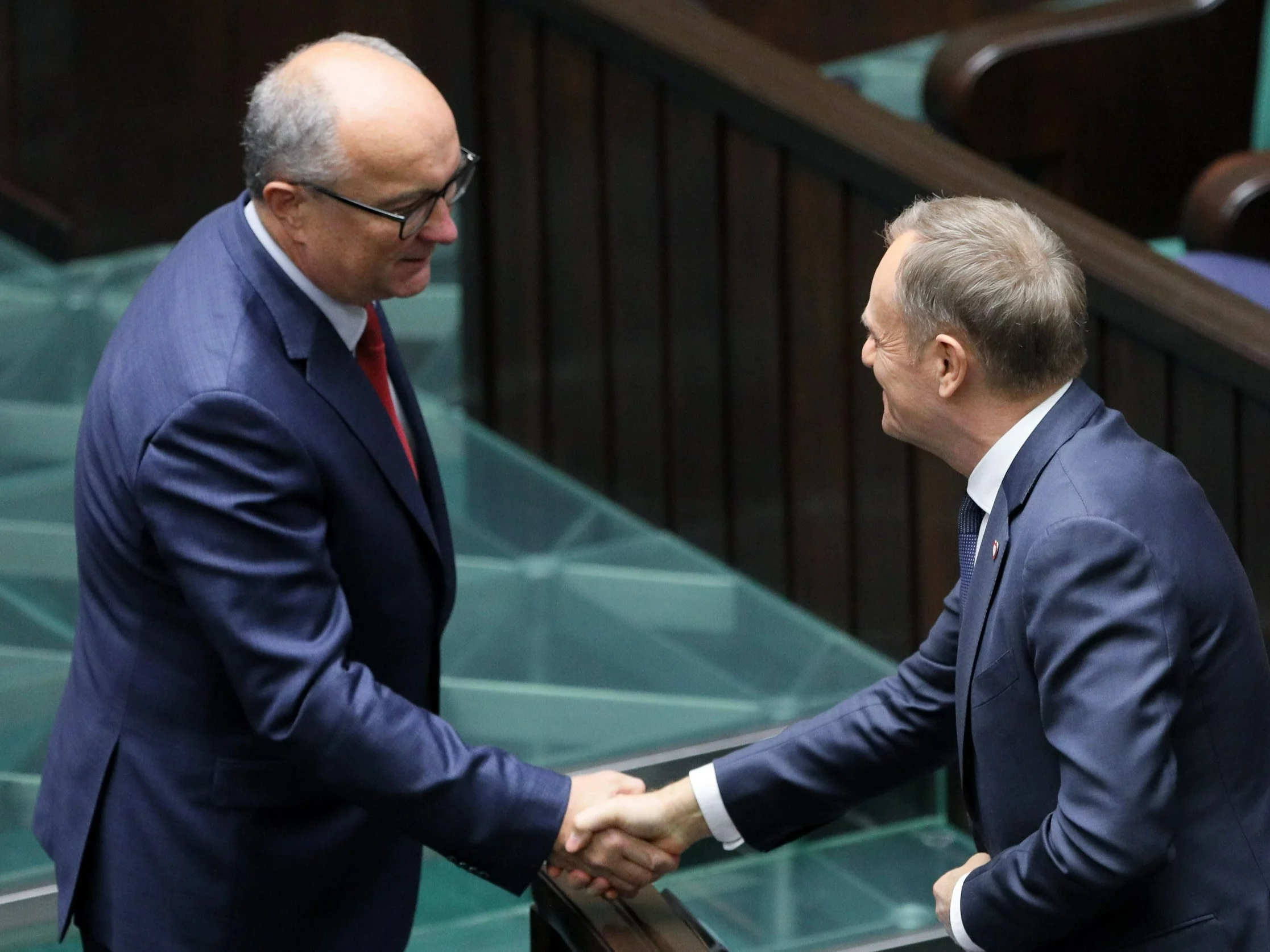 Włodzimierz Czarzasty i Donald Tusk