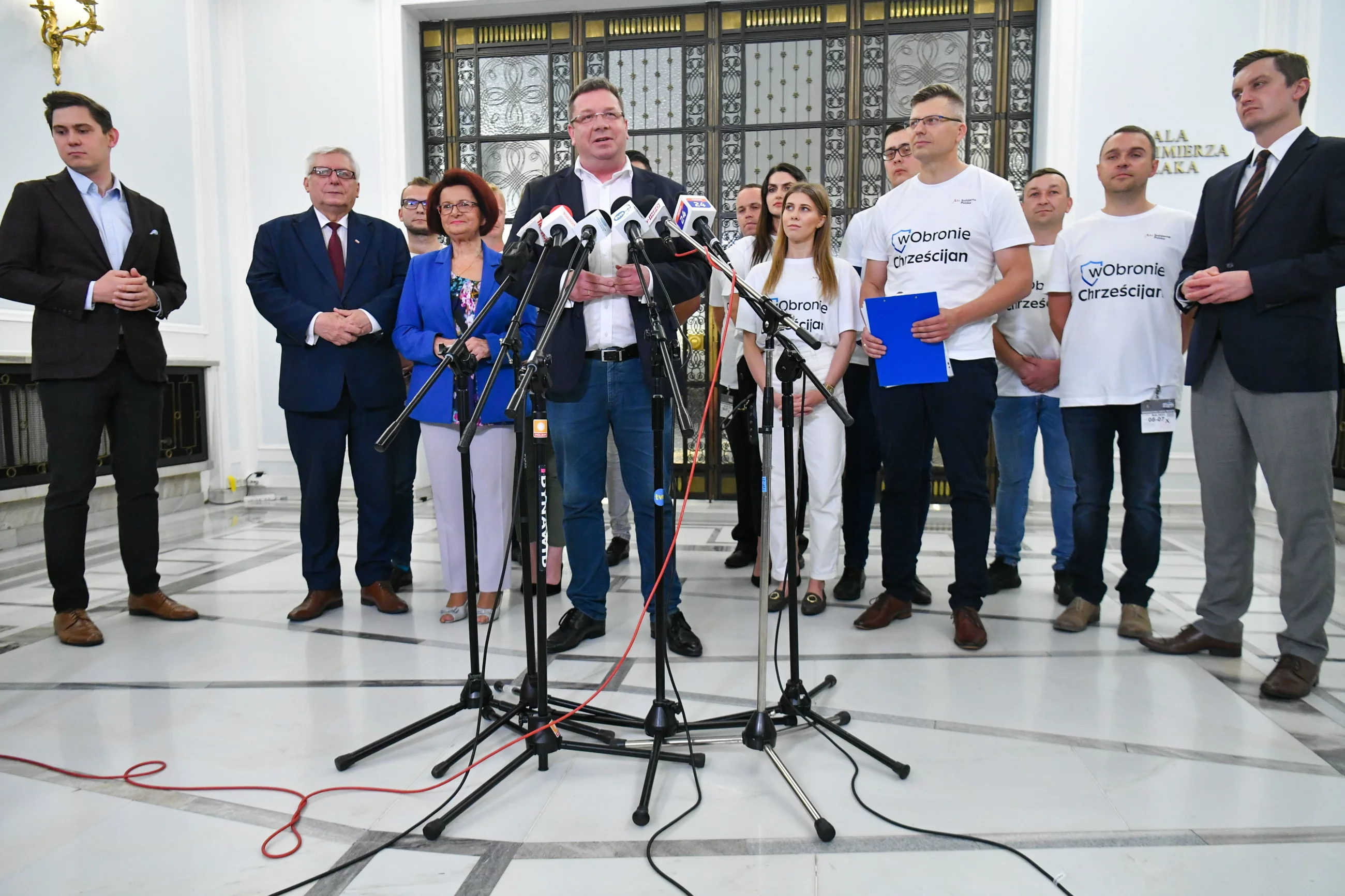 Konferencja prasowa polityków Solidarnej Polski