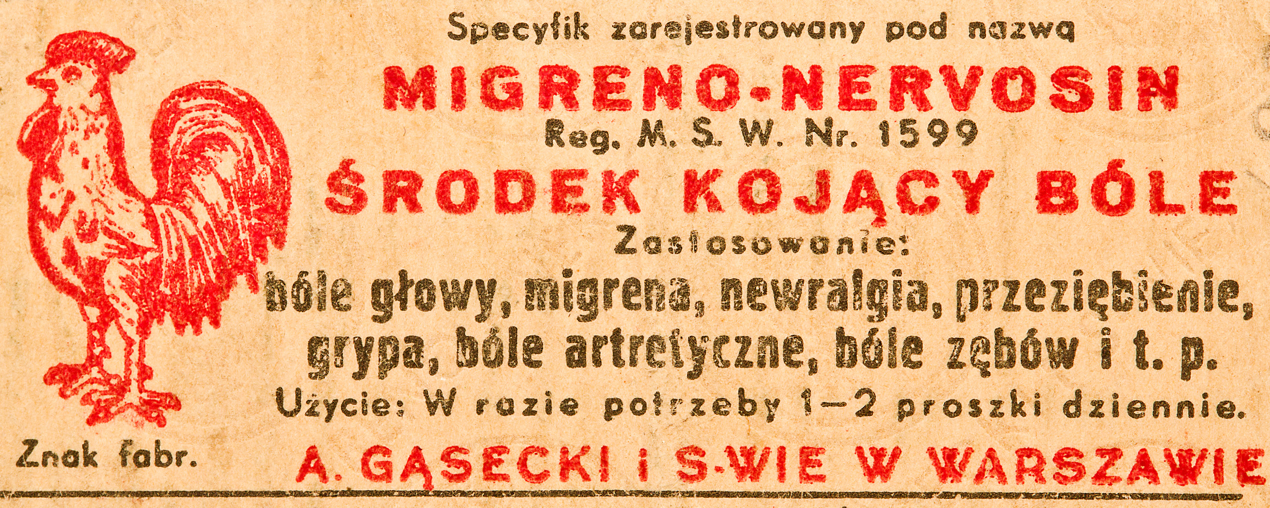 Proszek z Kogutkiem - opakowanie