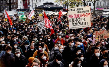 Protest na ulicach Berlina