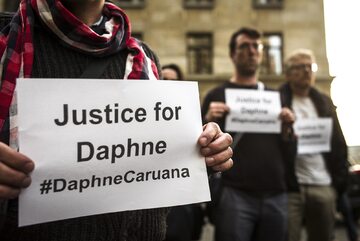 Protest po śmierci dziennikarki Daphne Caruana Galizia