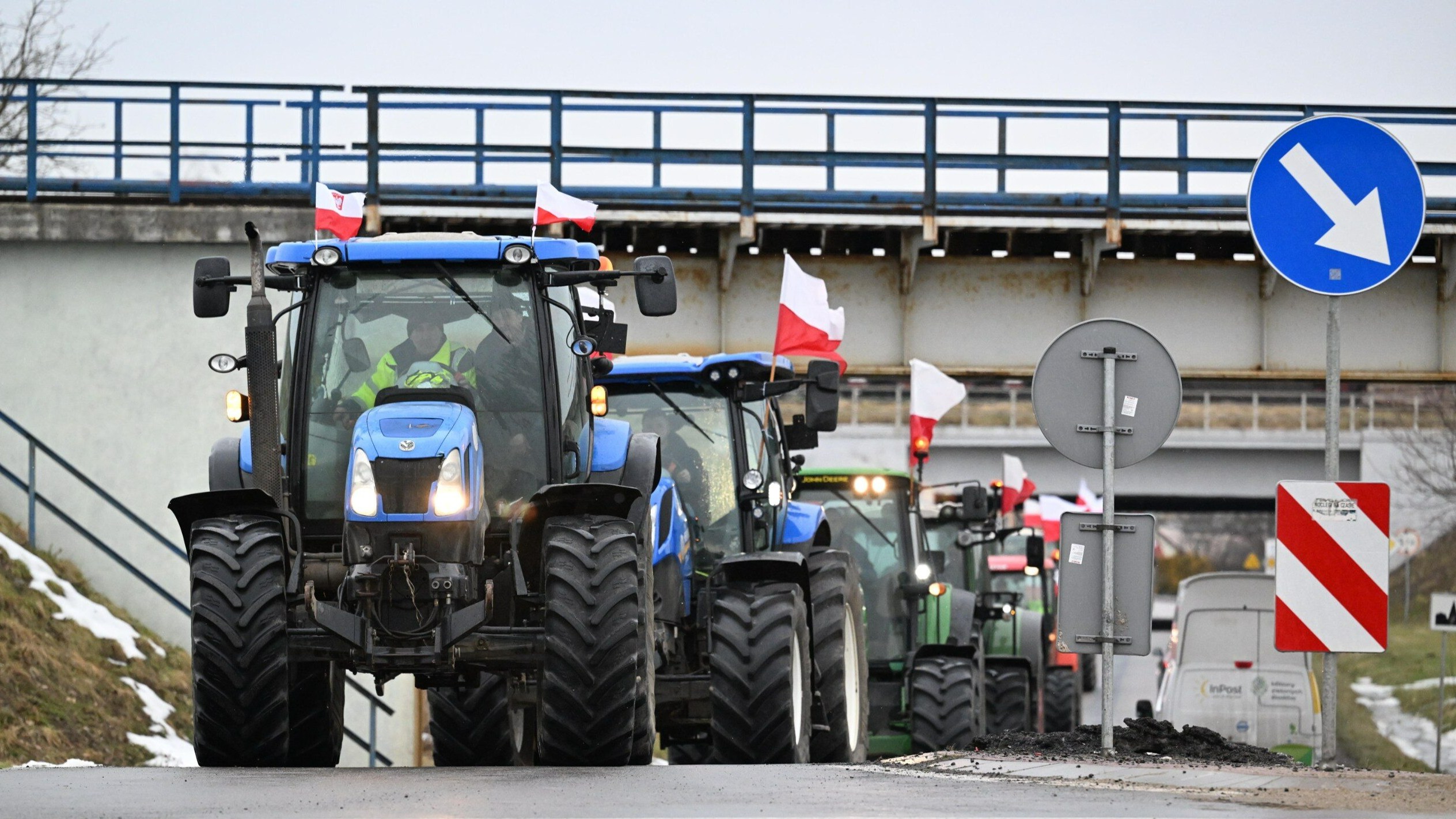 Protest rolników w Medyce