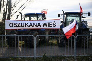 Protest rolników na granicy polsko-ukraińskiej