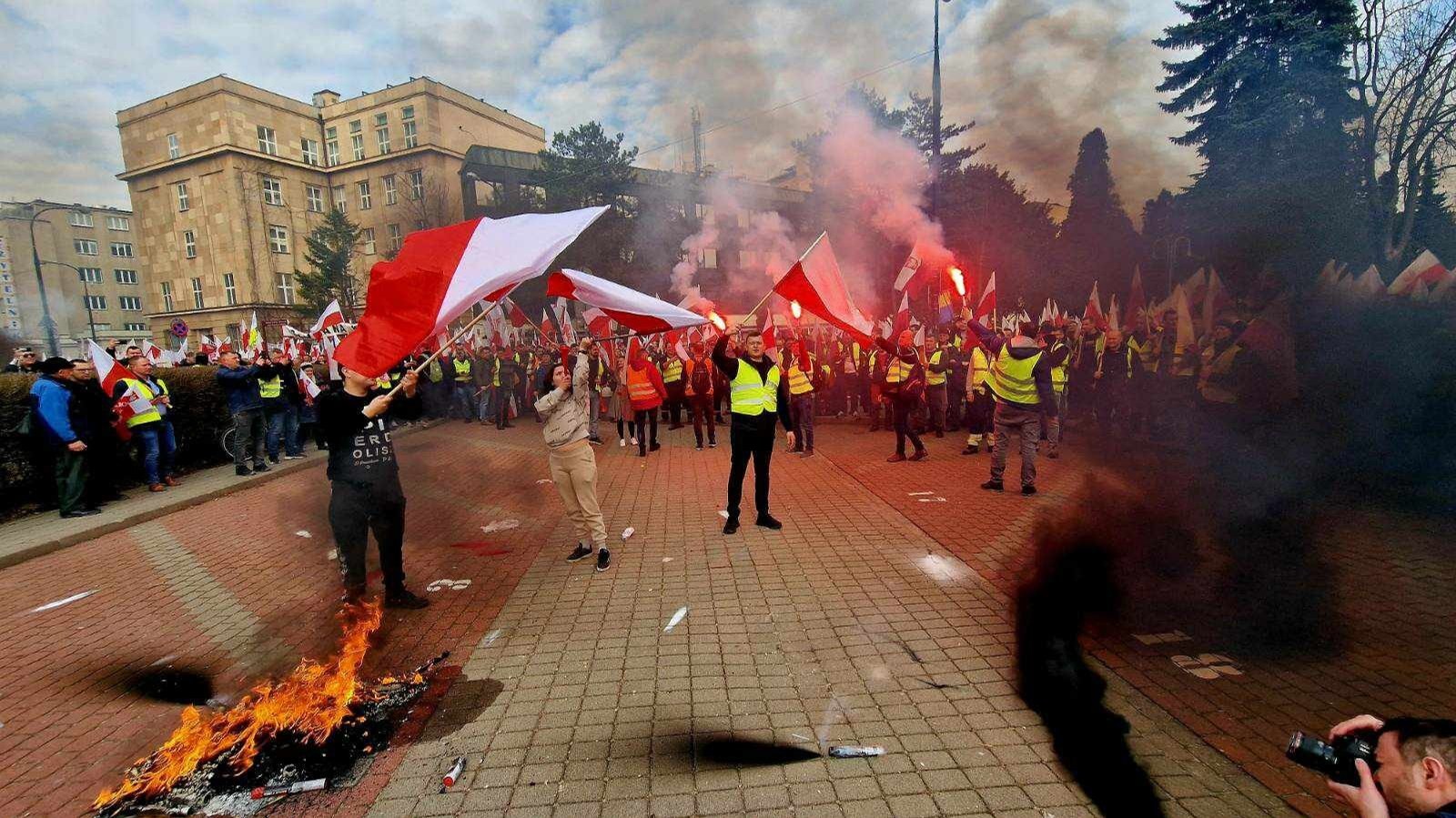 Protest rolników w Warszawie