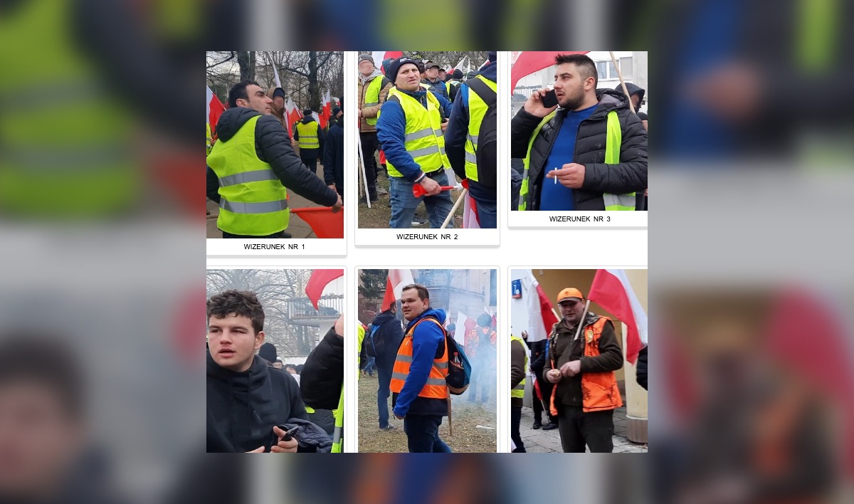 Osoby podejrzewane przez policję o łamanie prawa w czasie protestu rolników