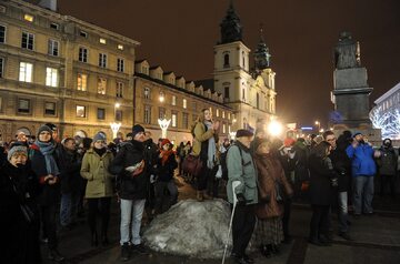 Protest studentów w Warszawie