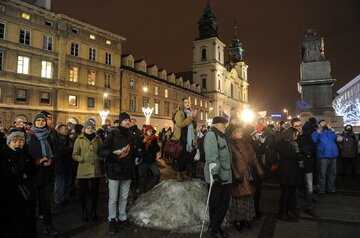 Protest studentów w Warszawie