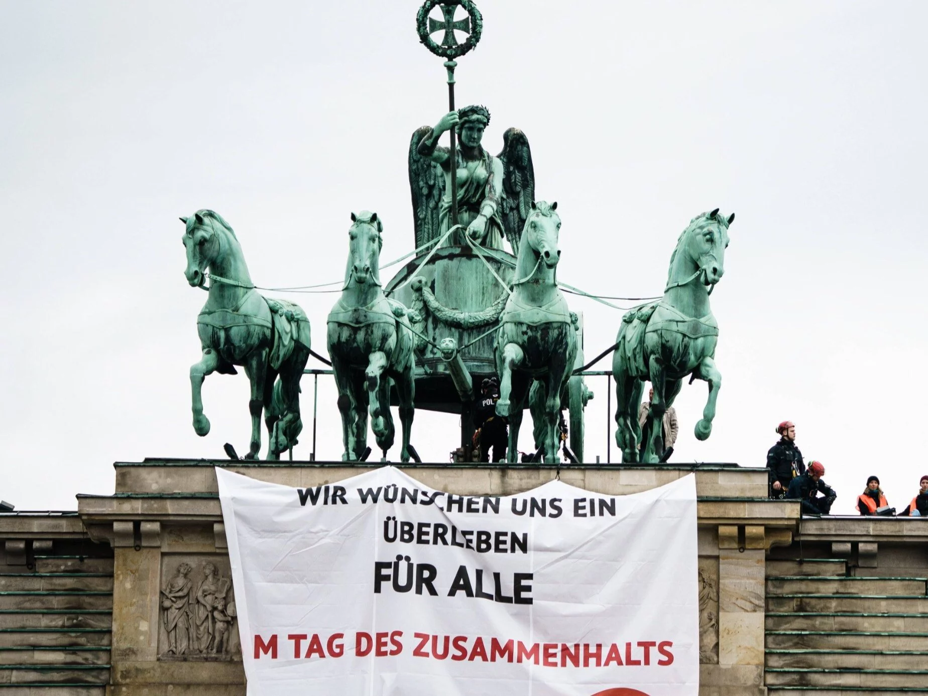 Protest grupy "Ostatnia generacja" w Berlinie