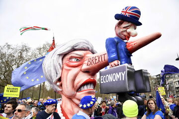 Protest w Wielkiej Brytanii przeciwko brexitowi