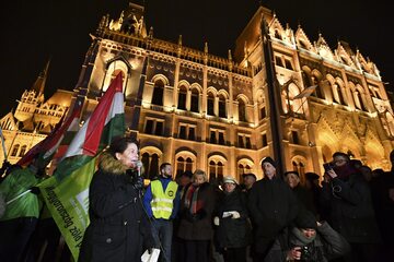Protesty na Węgrzech