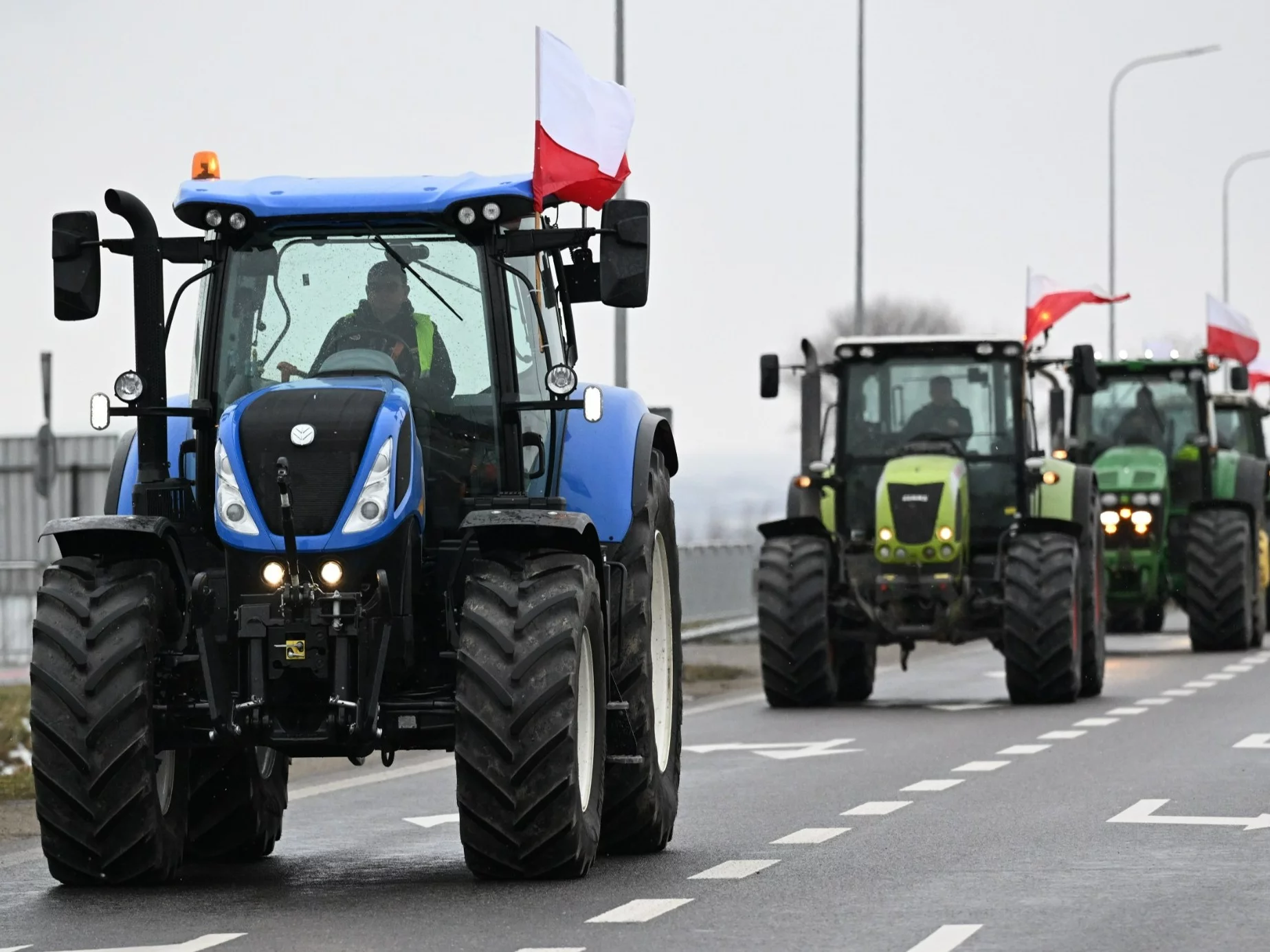 Protest rolników w Medyce