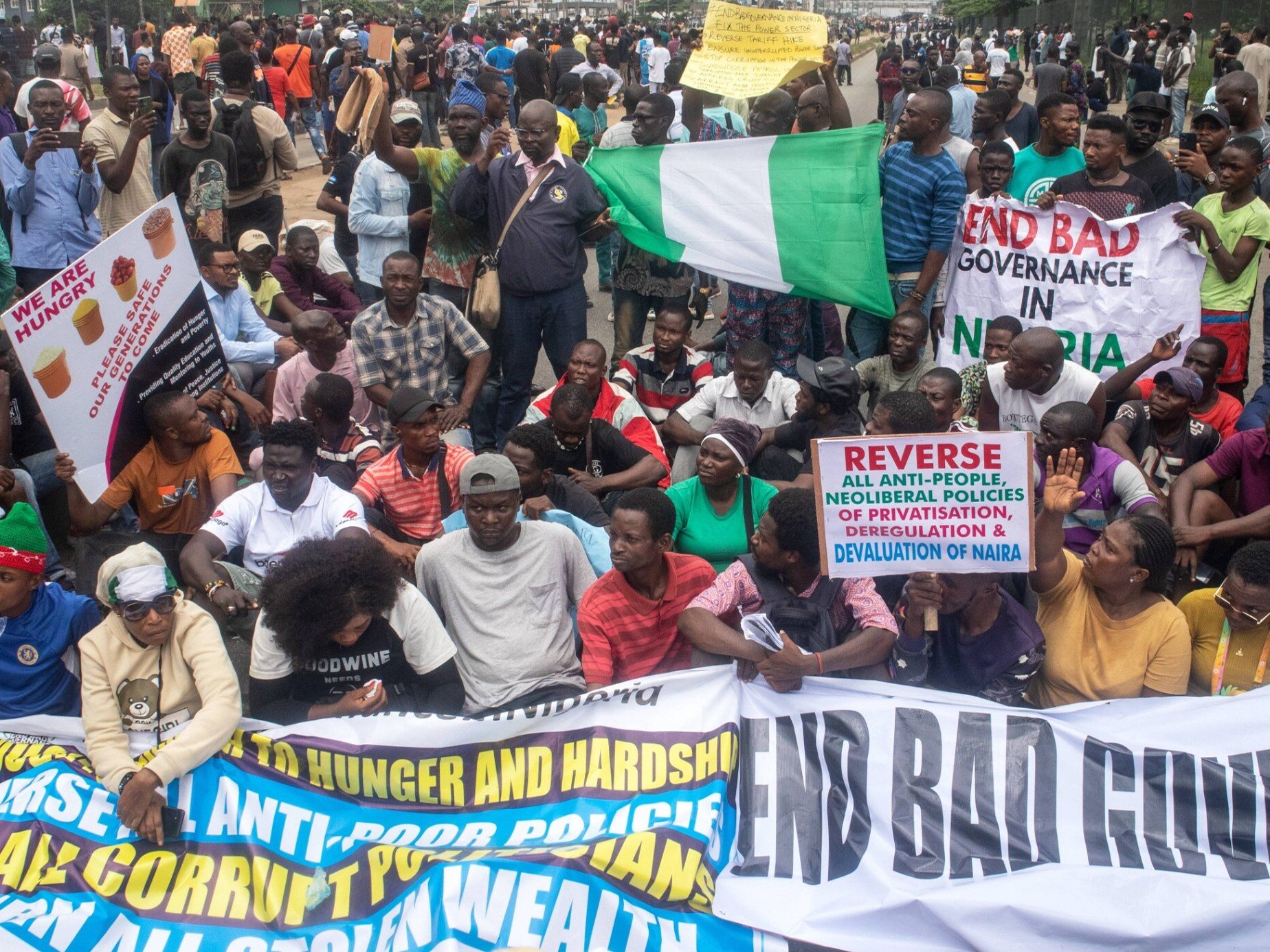 Antyrządowe protesty w Nigerii