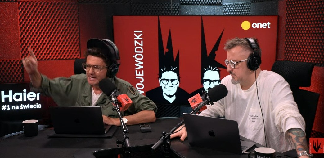 Kadr z podcastu "WojewódzkiKędzierski"