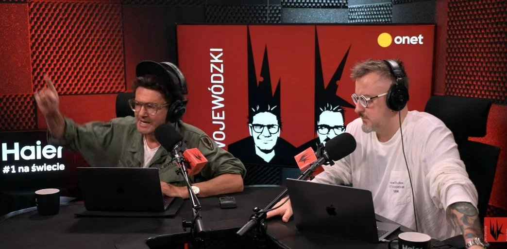 Kadr z podcastu "WojewódzkiKędzierski"