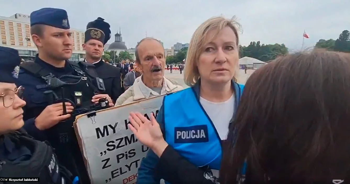 Prowokator zaatakował fizycznie poseł PiS Agnieszkę Wojciechowska van Heukelom
