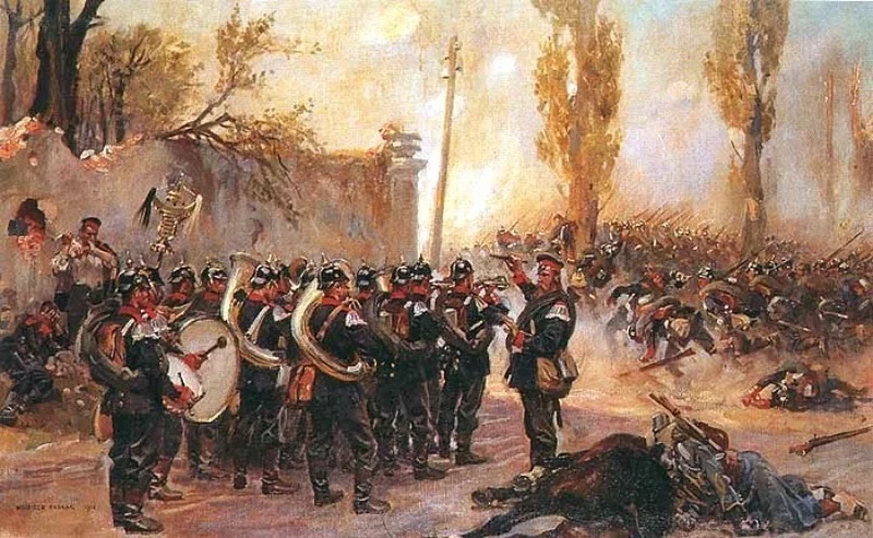 "Jeszcze Polska nie zginęła - Gravelotte 1870. Mal. Wojciech Kossak