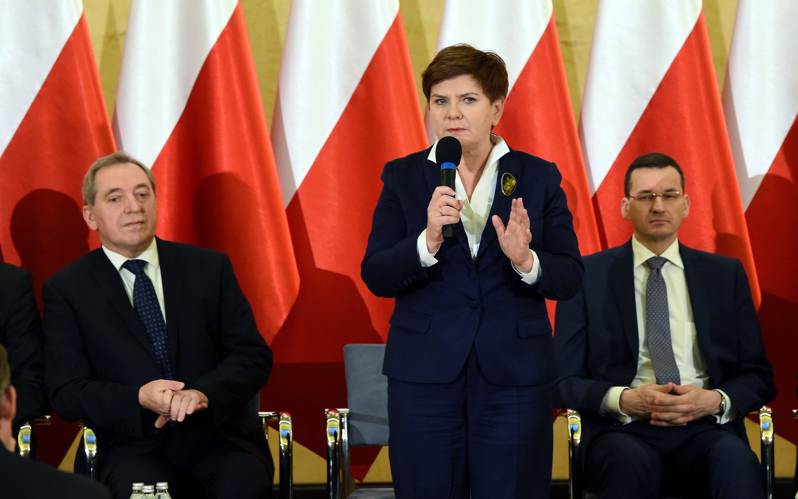 Henryk Kowalczyk, Beata Szydło i Mateusz Morawiecki