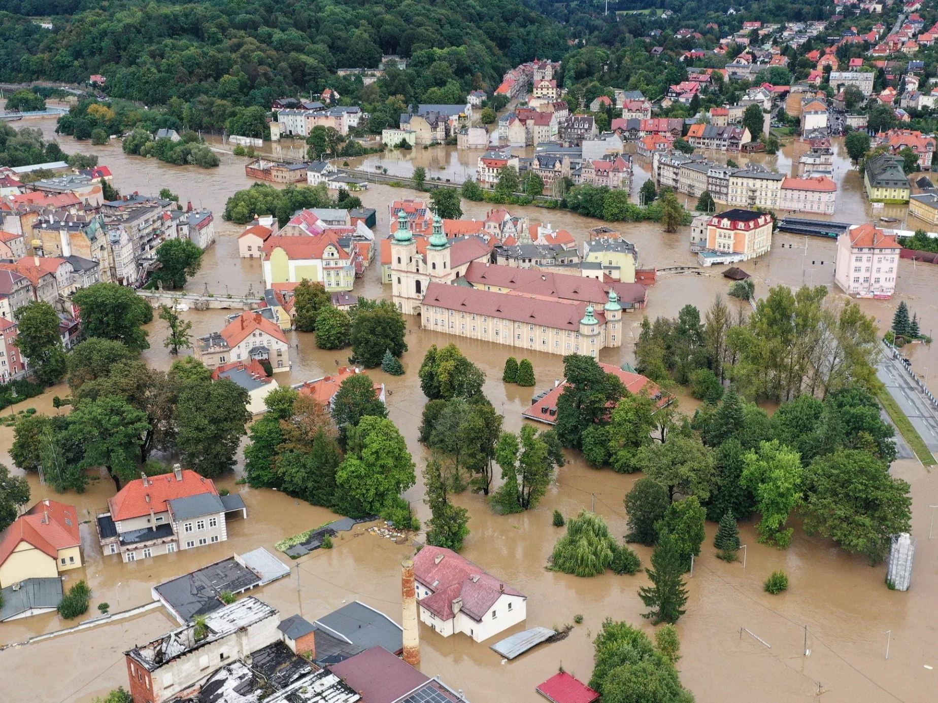 Zalane centrum Kłodzka