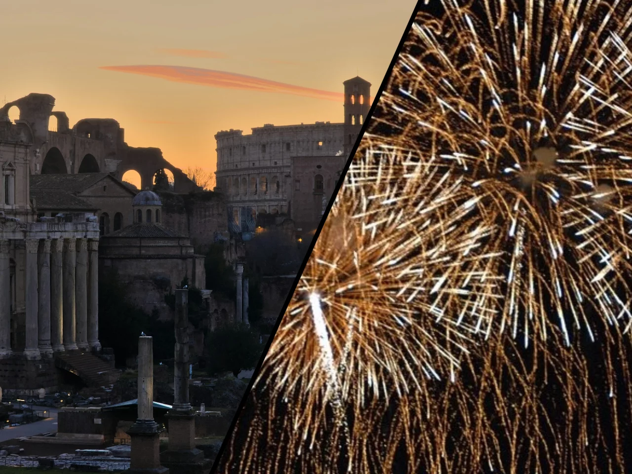 Forum Romanum, Rzym / Fajerwerki