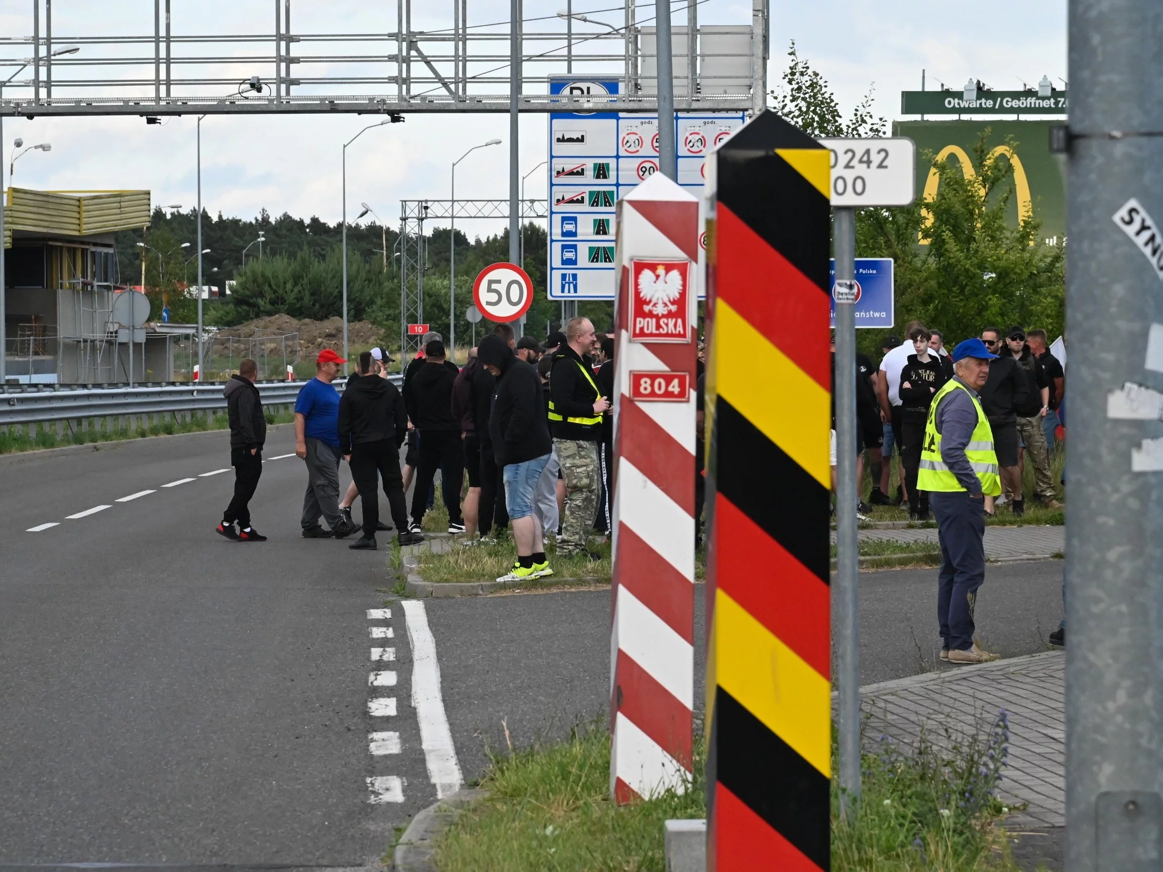 Tzw. patrol obywatelski na granicy w Lubieszynie