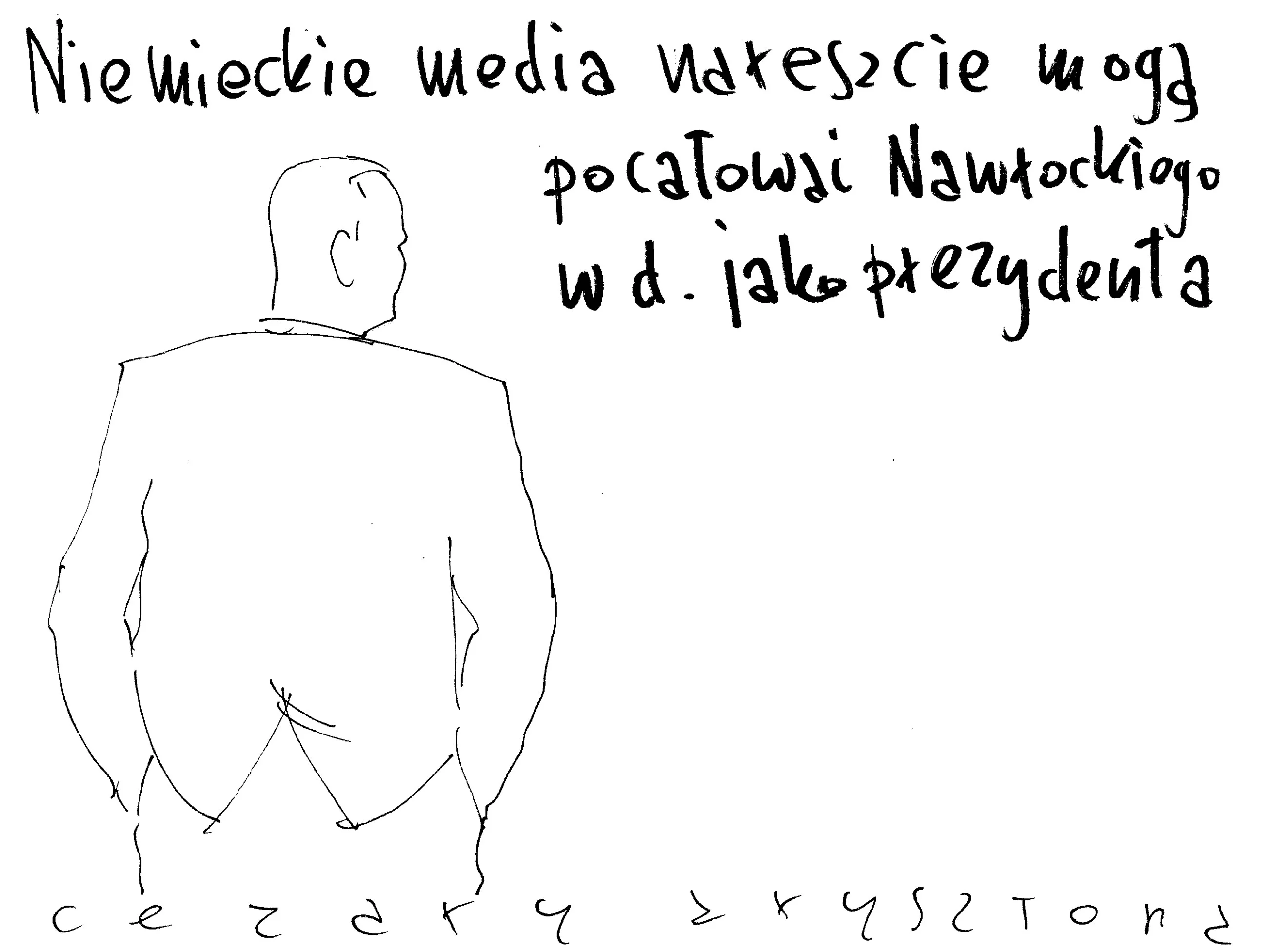 Rysunek Cezarego Krysztopy