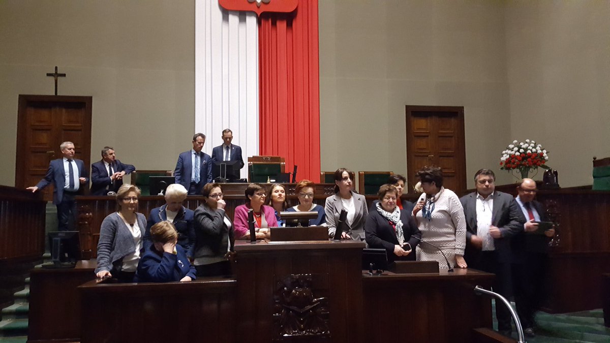 Okupacja mównicy sejmowej