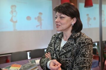 Przewodnicząca Rady Naczelnej Związku Polaków na Białorusi Andżelika Borys
