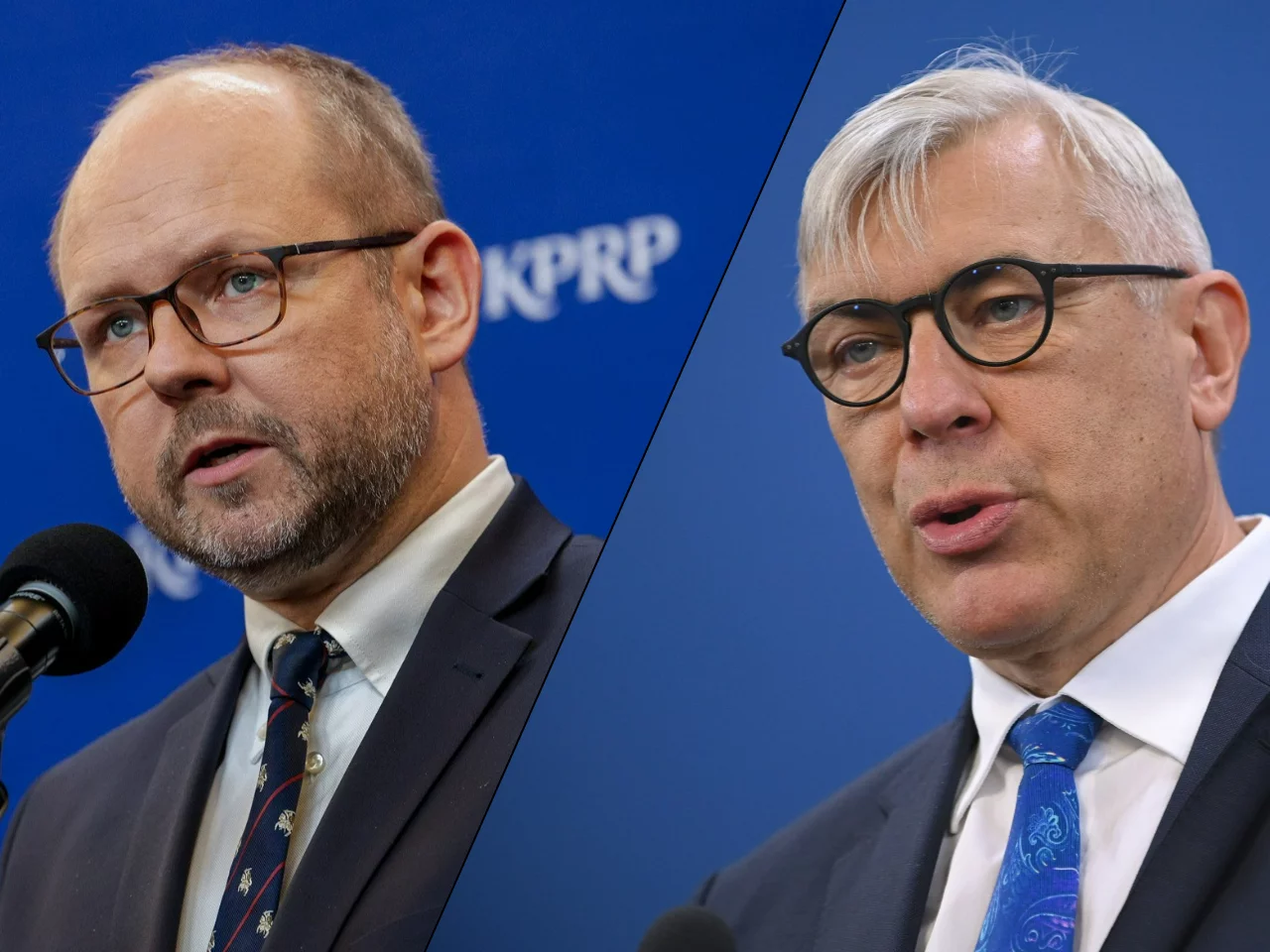 Marcin Przydacz i Roman Giertych