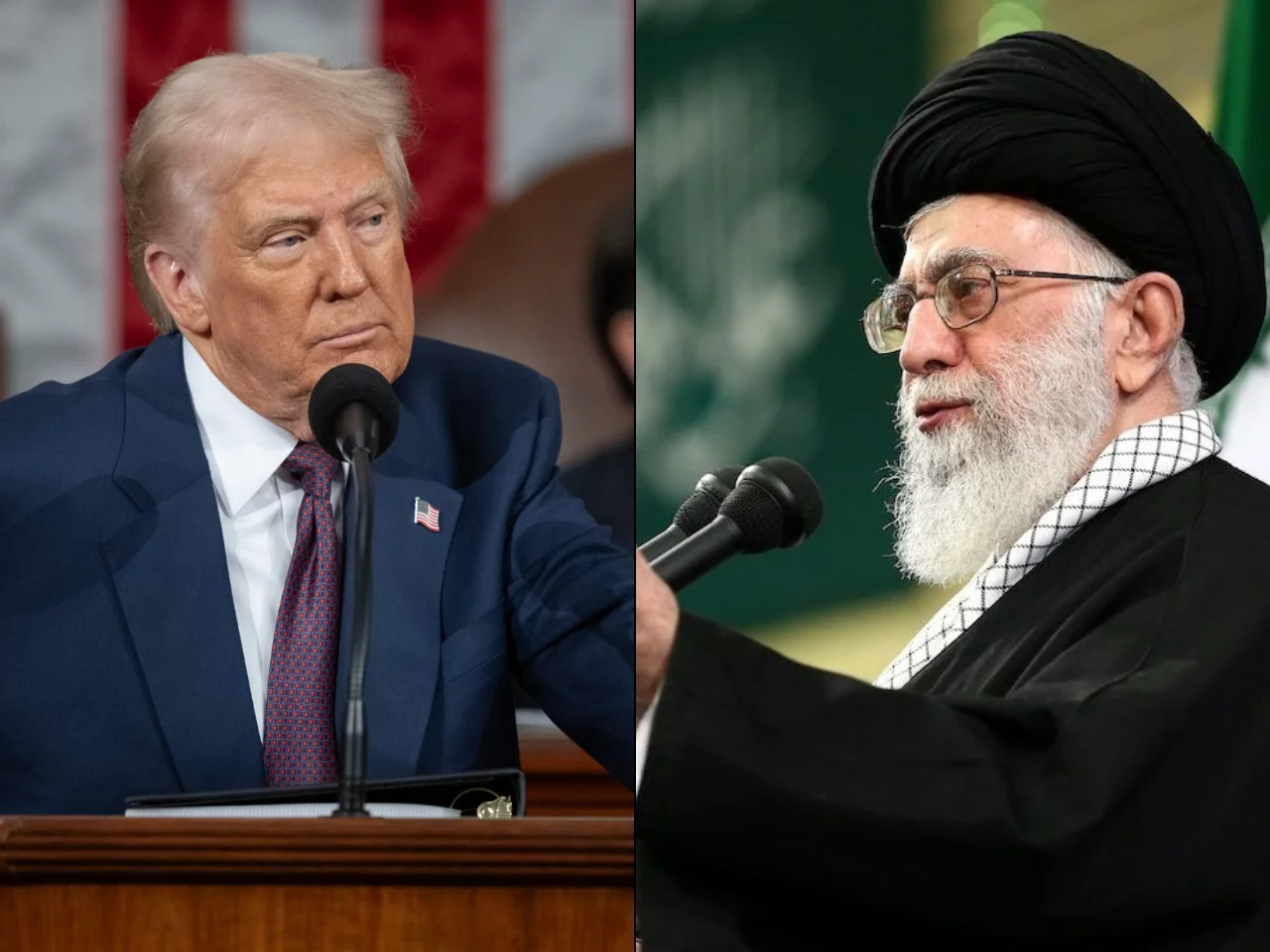 Prezydent USA Donald Trump / Najwyższy Przywódca Iranu Ali Chamenei
