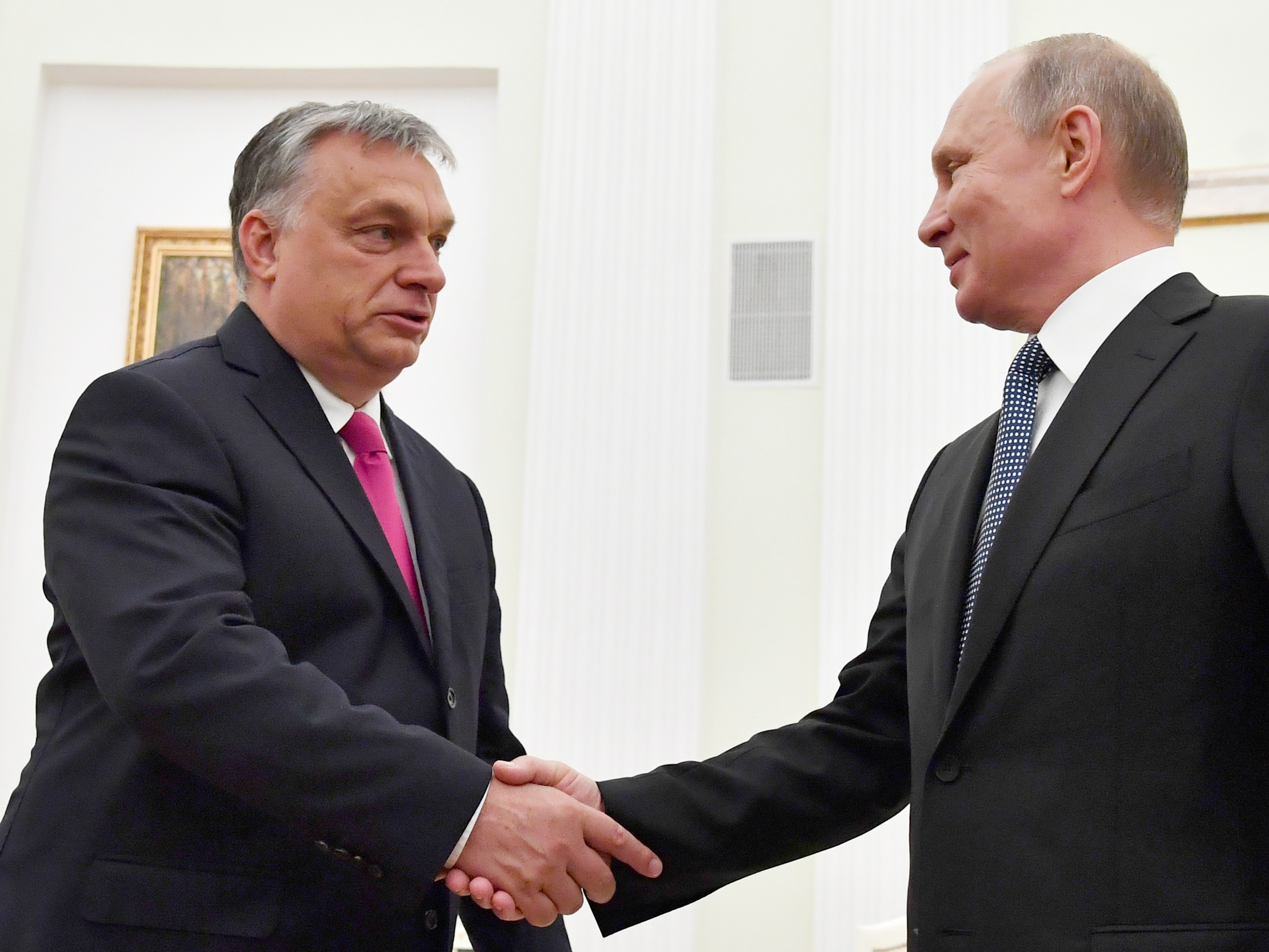 Premier Węgier Viktor Orban i prezydent Rosji Władimir Putin