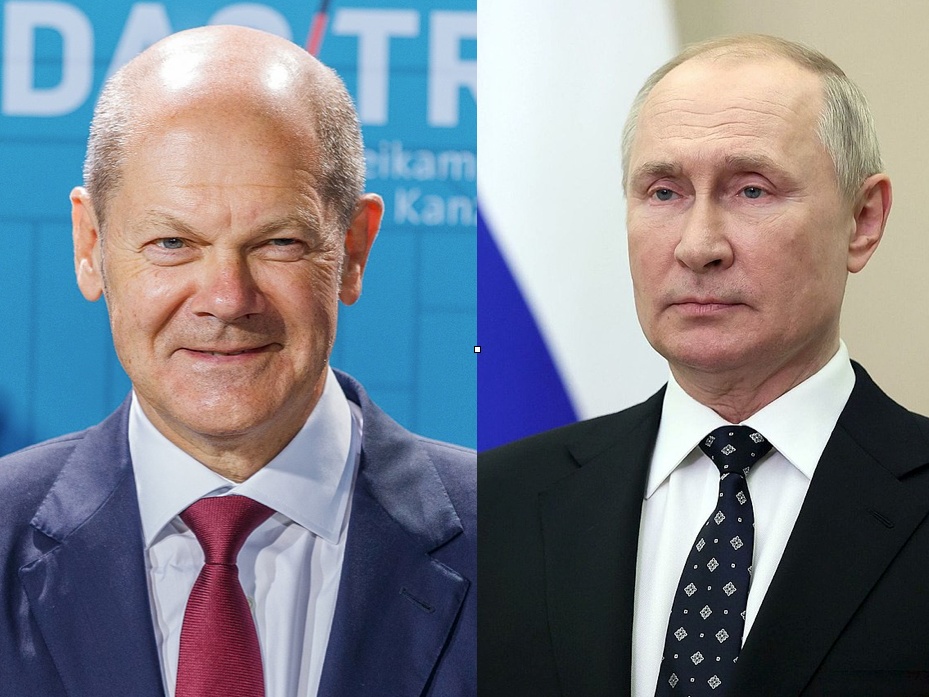 Olaf Scholz / Władimir Putin