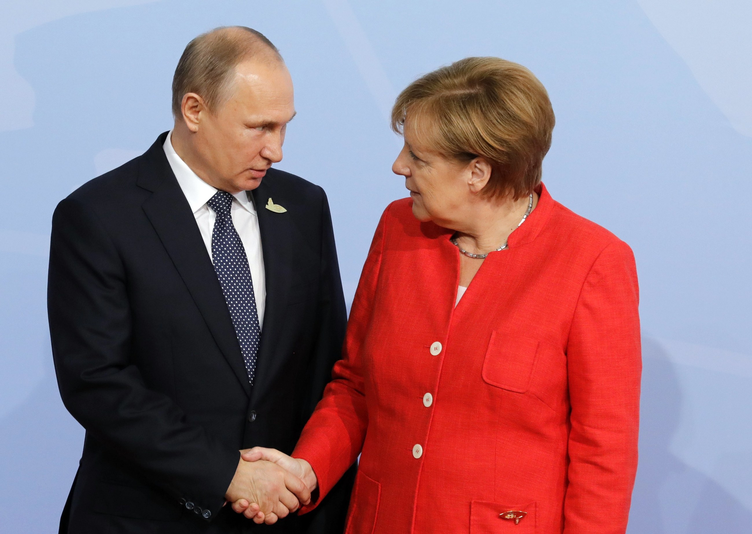 Władimir Putin i Angela Merkel