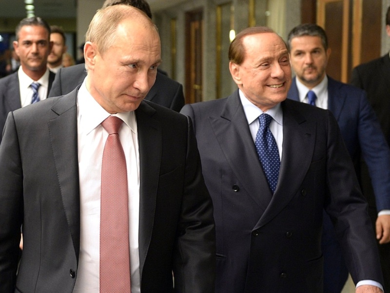 Władimir Putin i Silvio Berlusconi