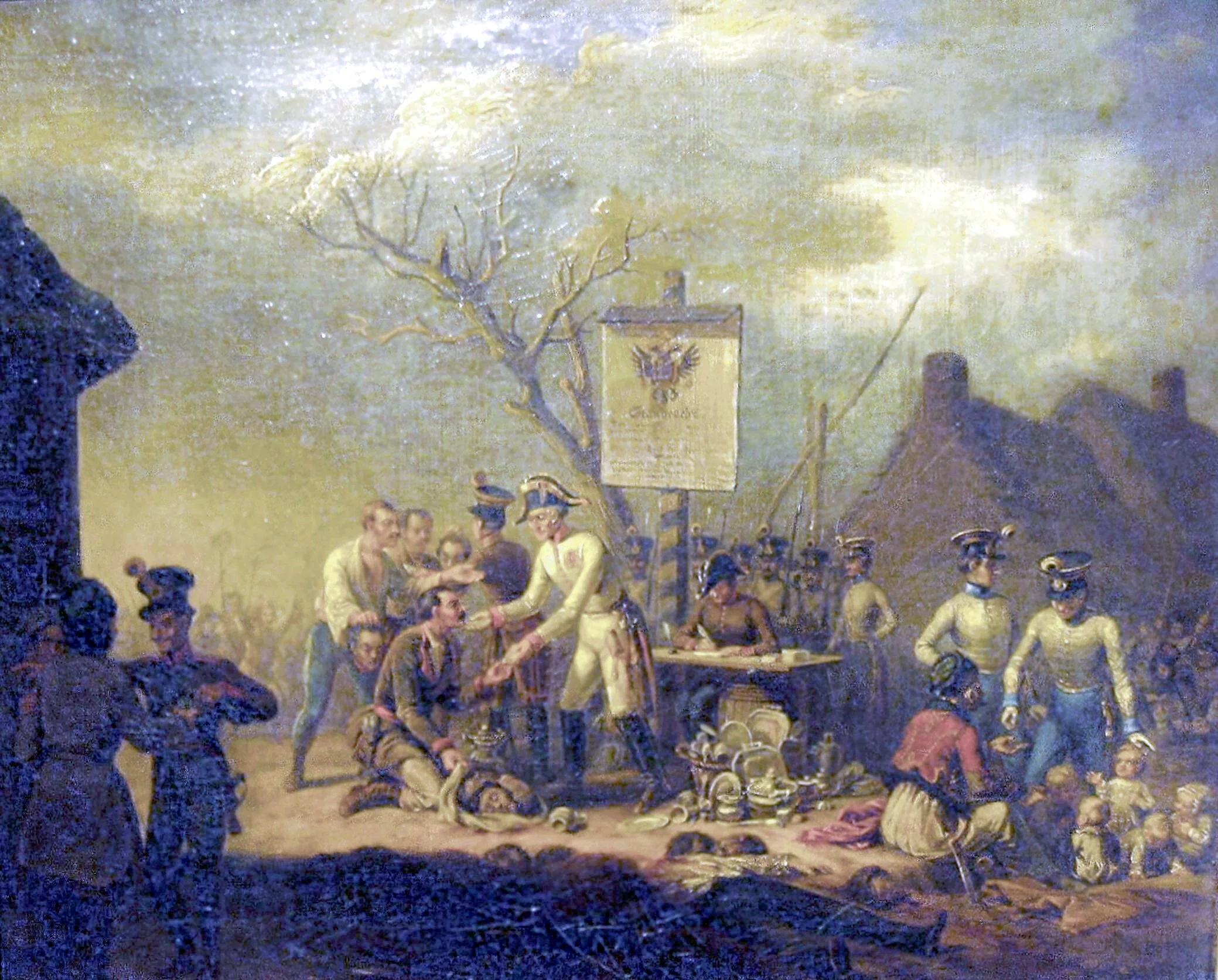 Rzeź galicyjska, mal. Jan Nepomucen Lewicki