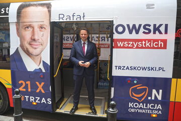 Rafał Trzaskowski podczas kampanii wyborczej