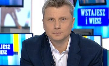 Rafał Wojda we "Wstajesz i wiesz" w TVN24