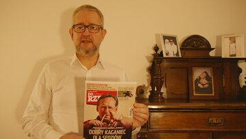Rafał Ziemkiewicz prezentuje okładkę nowego wydania "Do Rzeczy"