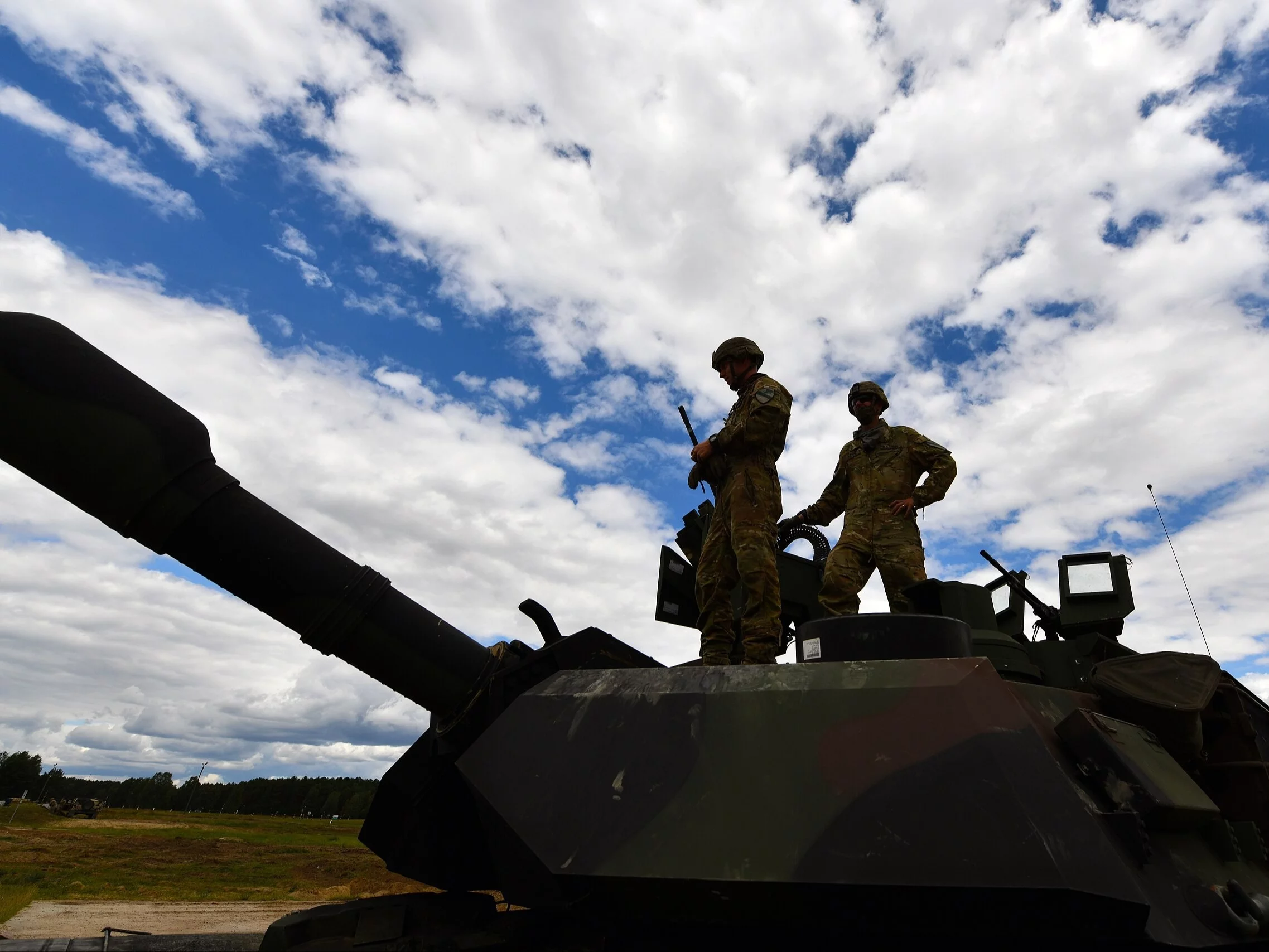 Czołg M1 Abrams na poligonie w Drawsku Pomorskim