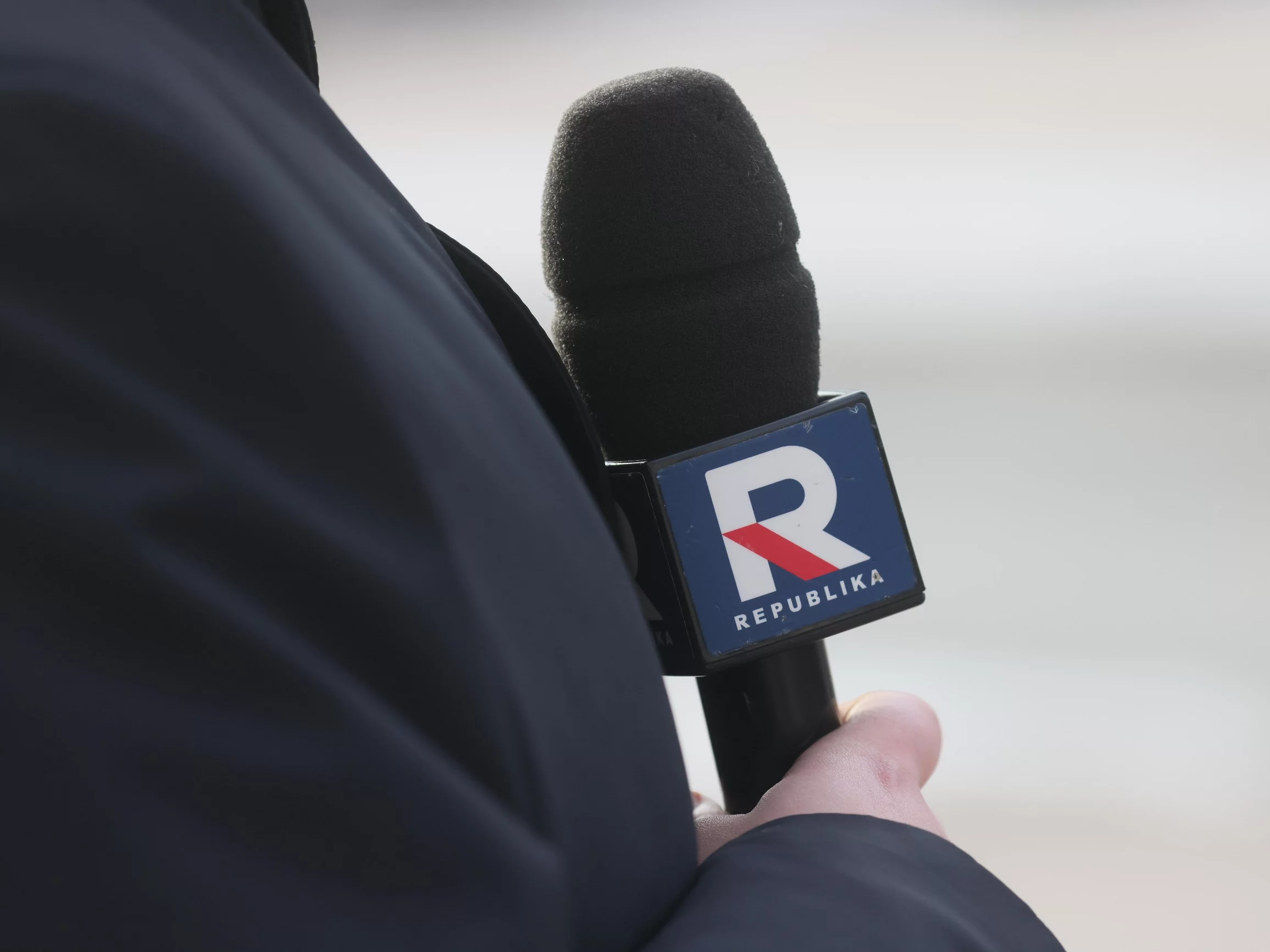 Reporter Telewizji Republika, zdjęcie ilustracyjne