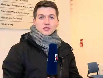 Reporter Telewizji Republika Łukasz Żmuda