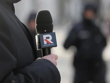 Reporter Telewizji Republika, zdjęcie ilustracyjne