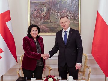 Robocze spotkanie prezydentów Polski i Gruzji