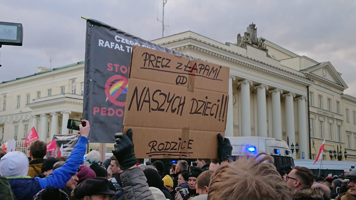 Warszawski protest rodziców