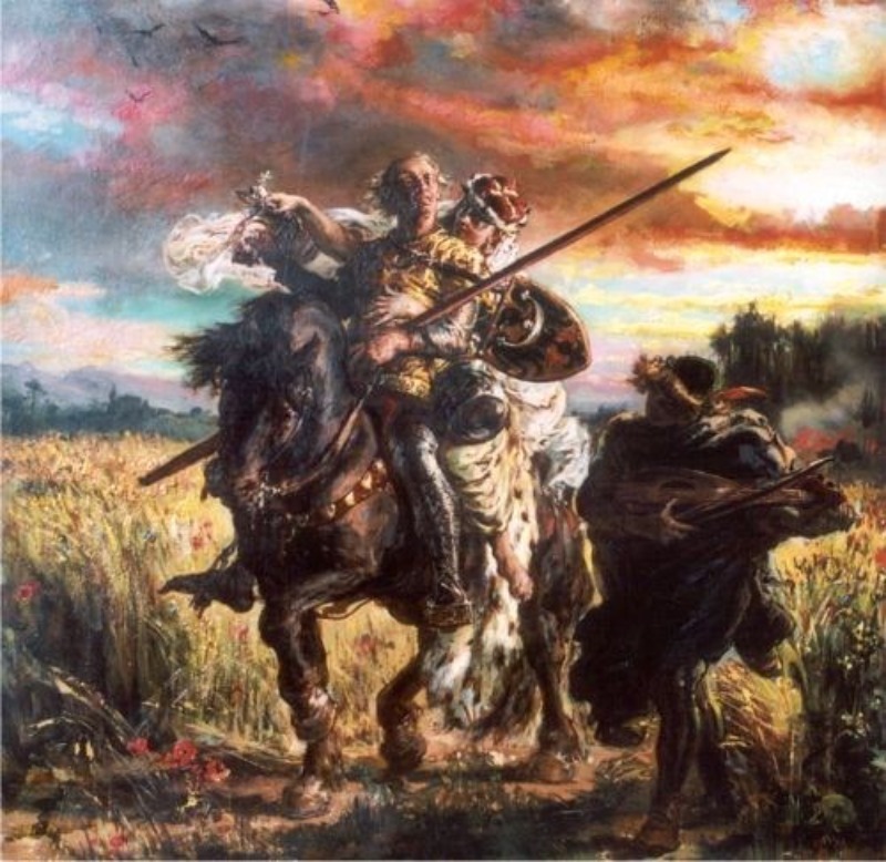 Jan Matejko, Bolesław II Rogatka z Zofią Doren i z grajkiem