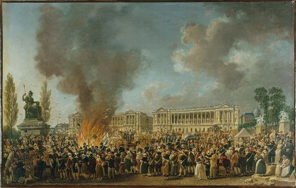 Pierre-Antoine Demachy, „Święto Jedności i Zjednoczenia
na placu Rewolucji”, ok. 1793 r.