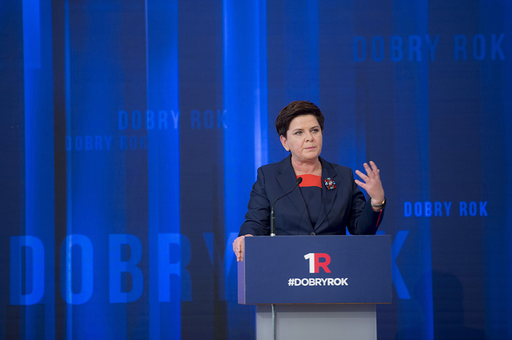 Premier Beata Szydło podsumowała pierwszy rok pracy jej rządu